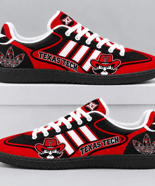 Texas Tech Red Raiders NCAA Retro Triple Stripe Samba Shoes
