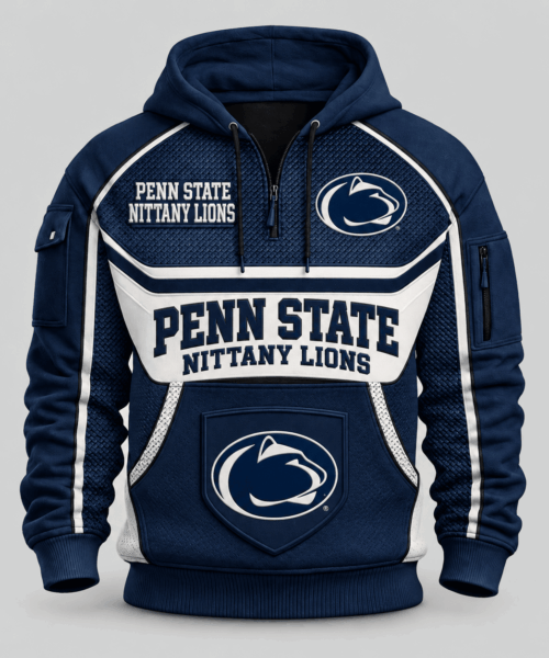 Penn State Nittany Lions NCAA Team Spirit Hoodie Half Zipper