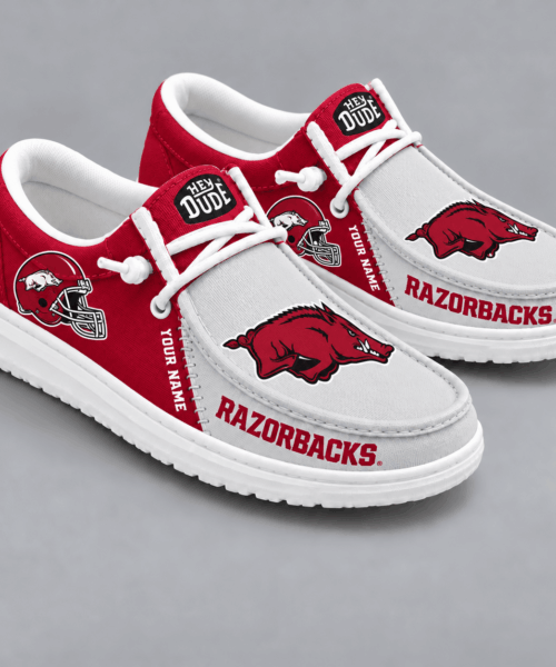 Arkansas Razorbacks NCAA Game Day Lace Up Loafer Shoes