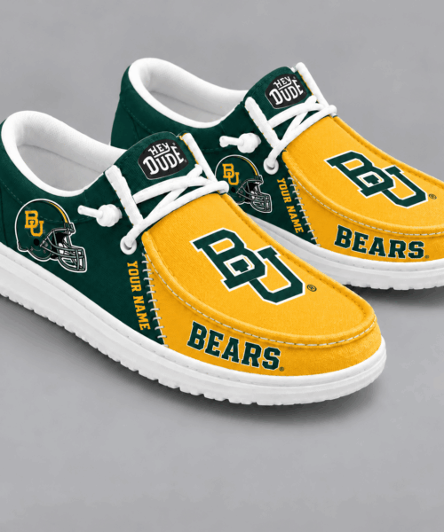 Baylor Bears NCAA Game Day Lace Up Loafer Shoes