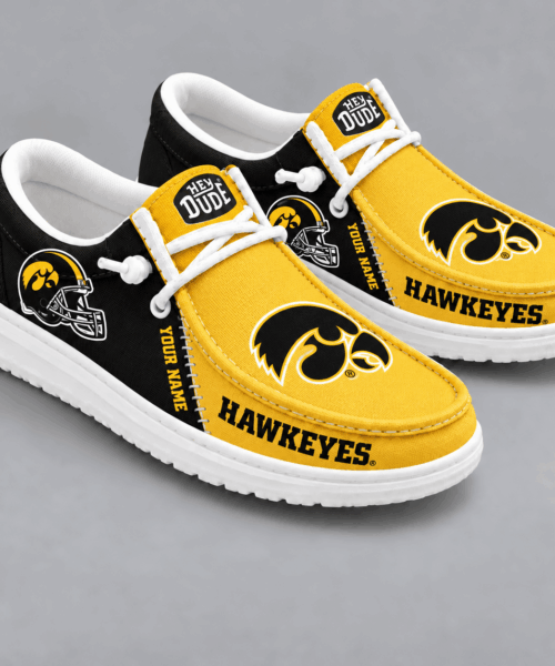 Iowa Hawkeyes NCAA Game Day Lace Up Loafer Shoes