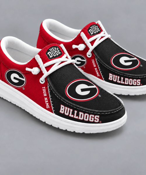 Georgia Bulldogs NCAA Game Day Lace Up Loafer Shoes