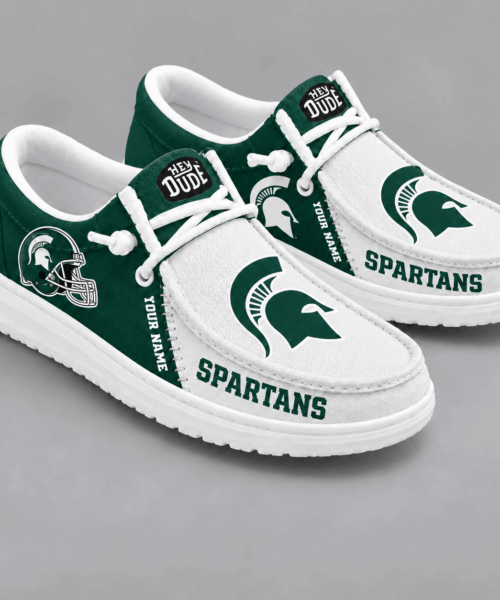 Michigan State Spartans NCAA Game Day Lace Up Loafer Shoes
