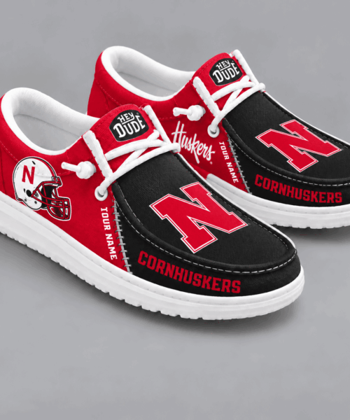 Nebraska Cornhuskers NCAA Game Day Lace Up Loafer Shoes