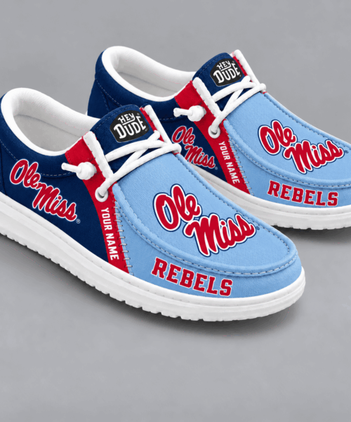 Ole Miss Rebels NCAA Game Day Lace Up Loafer Shoes