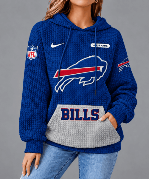 Buffalo Bills NFL Cozy Two Tone Unisex Waffle Hoodie