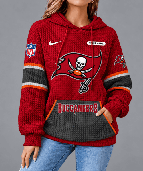 Tampa Bay Buccaneers NFL Cozy Two Tone Unisex Waffle Hoodie