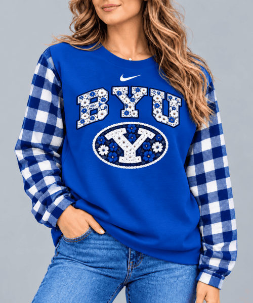 BYU Cougars NCAA Vintage Daisy Flower Sweatshirt