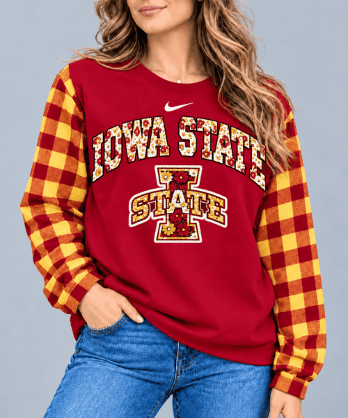 Iowa State Cyclones NCAA Vintage Daisy Flower Sweatshirt