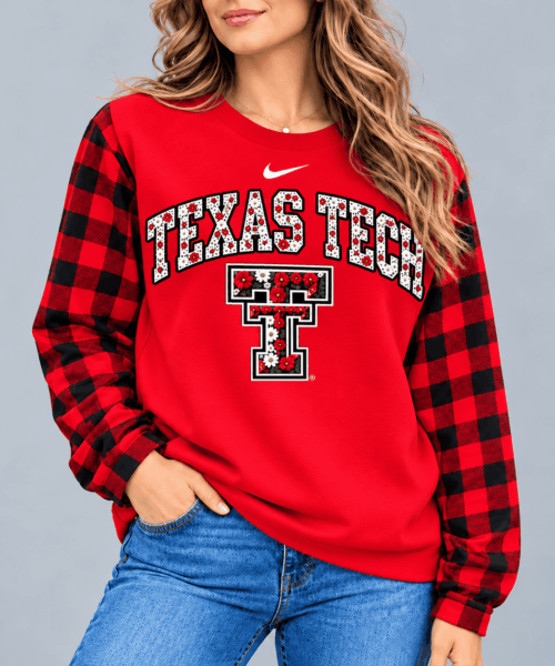 Texas Tech Red Raiders NCAA Vintage Daisy Flower Sweatshirt