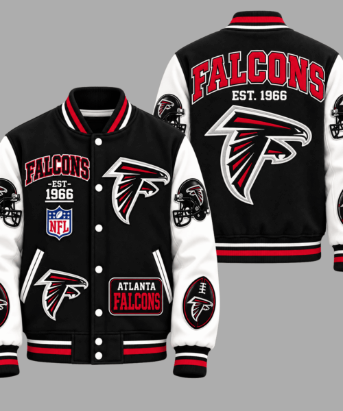 Atlanta Falcons NFL Baseball Jacket
