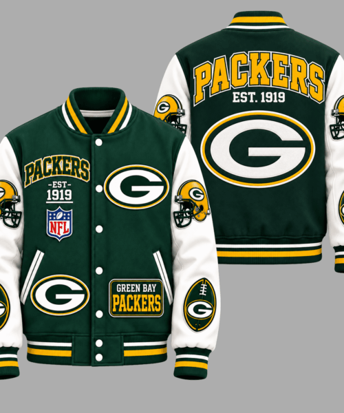 Green Bay Packers NFL Baseball Jacket