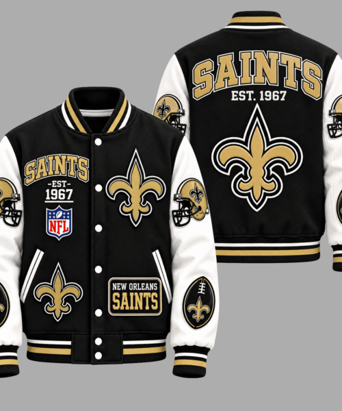 New Orleans Saints NFL Baseball Jacket