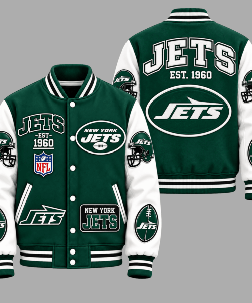 New York Jets NFL Baseball Jacket
