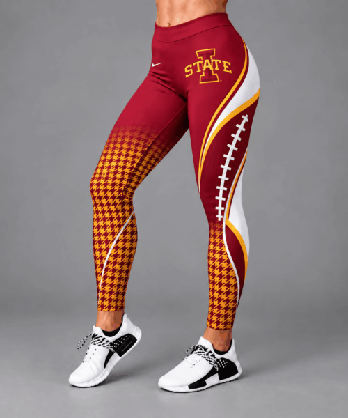 Iowa State Cyclones NCAA Football Lace Leggings