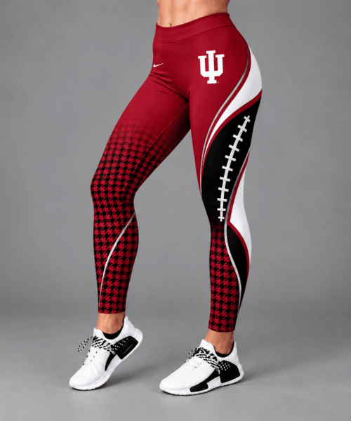 Indiana Hoosiers NCAA Football Lace Leggings