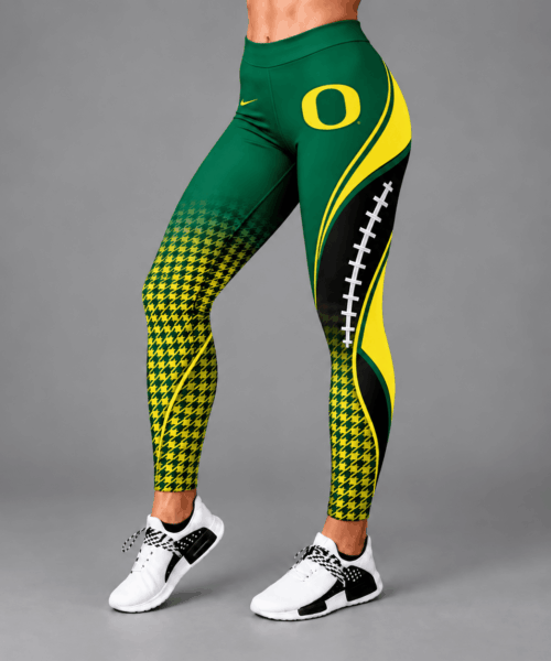 Oregon Ducks NCAA Football Lace Leggings