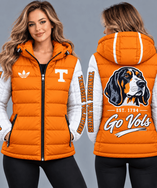 Tennessee Volunteers NCAA Varsity Style Hooded Down Puffer Jacket
