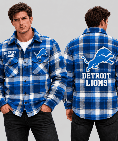 Detroit Lions NFL Classic Game Day Flannel Shirt