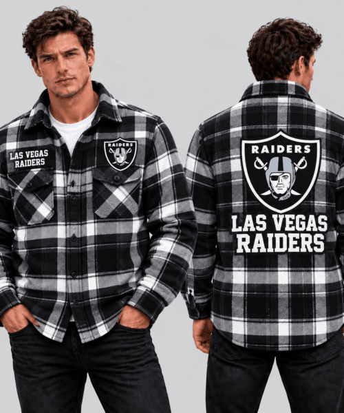 Las Vegas Raiders NFL Classic Game Day Flannel Shirt
