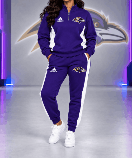 Baltimore Ravens NFL Athletic Team Spirit Quarter-Zip + Pants