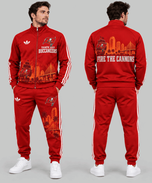 Tampa Bay Buccaneers NFL City Skyline Track Jacket Jogger Set