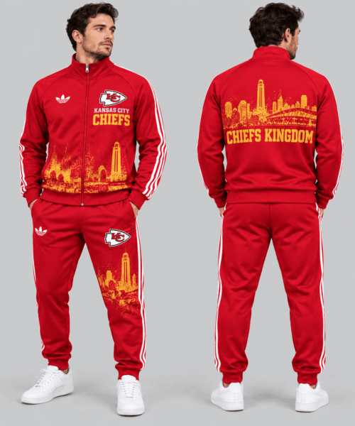 Kansas City Chiefs NFL City Skyline Track Jacket Jogger Set