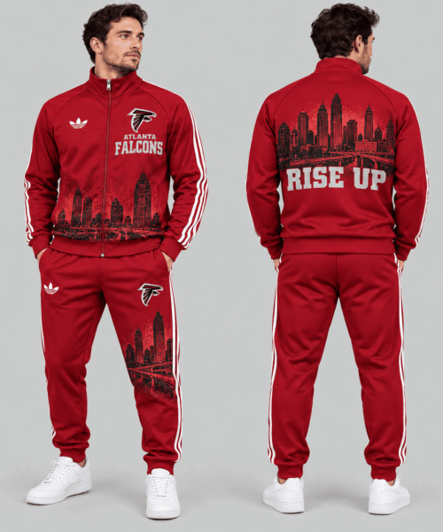 Atlanta Falcons NFL City Skyline Track Jacket Jogger Set