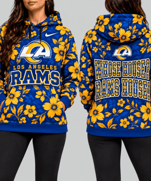 Los Angeles Rams NFL Golden Floral Hoodie