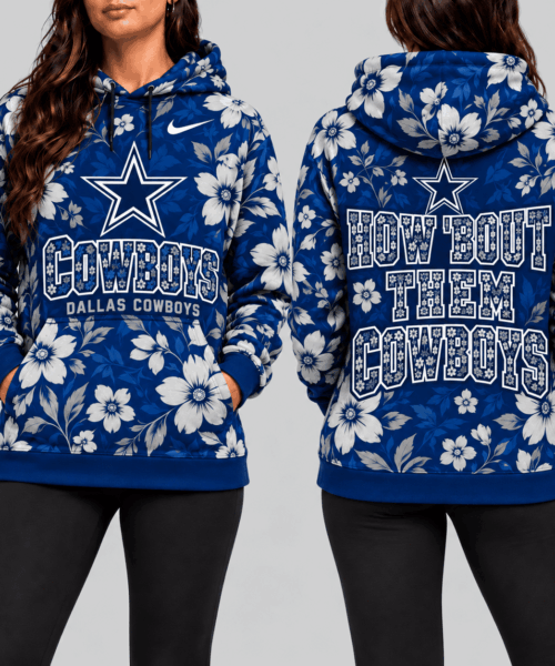 Dallas Cowboys NFL Golden Floral Hoodie