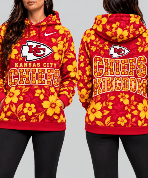 Kansas City Chiefs NFL Golden Floral Hoodie