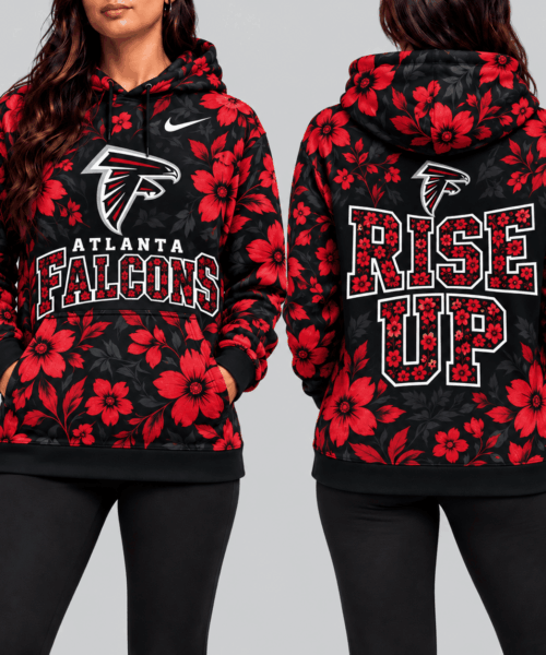 Atlanta Falcons NFL Golden Floral Hoodie