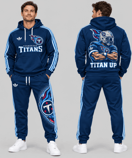 Tennessee Titans NFL Mascot Back Print Tracksuit Set