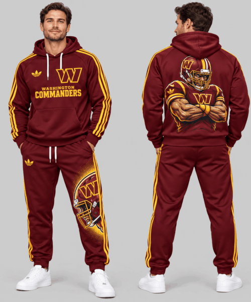 Washington Commanders NFL Mascot Back Print Tracksuit Set