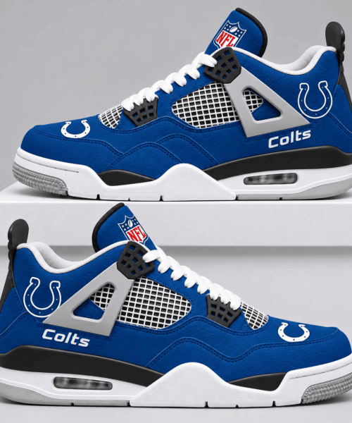 Indianapolis Colts NFL Retro Game Day AJ4 Shoes