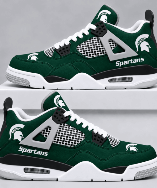 Michigan State Spartans NCAA Game Day Mesh AJ4 Shoes