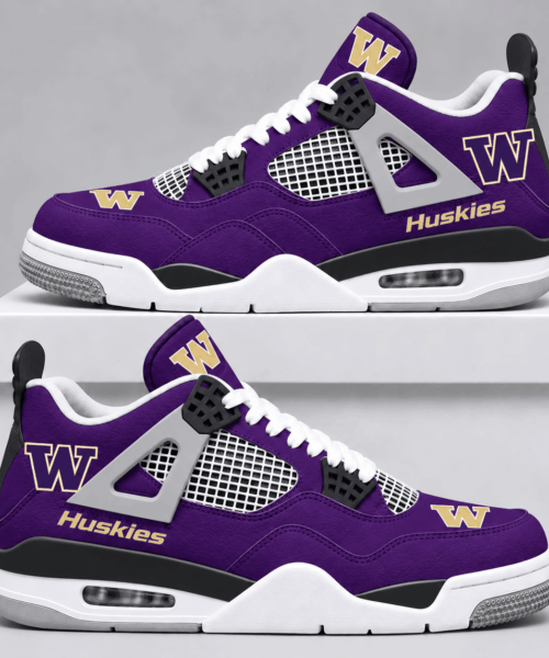 Washington Huskies NCAA Game Day Mesh AJ4 Shoes