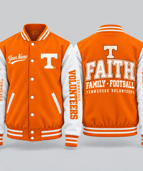 Tennessee Volunteers NCAA Faith Family Football Varsity Jacket