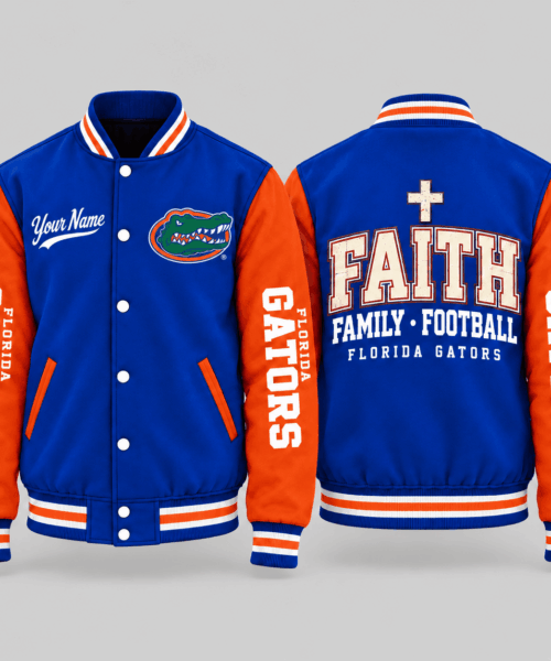 Florida Gators NCAA Faith Family Football Varsity Jacket