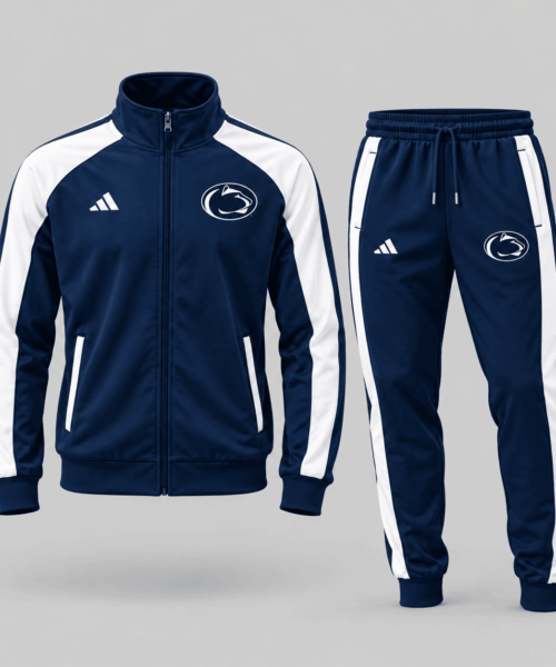 Penn State Nittany Lions NCAA Classic Stripe Track Jacket Jogger Set