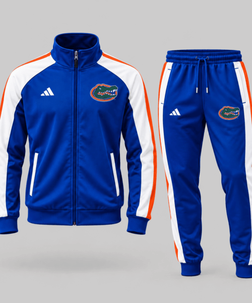 Florida Gators NCAA Classic Stripe Track Jacket Jogger Set