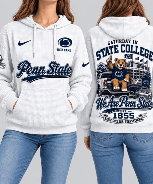 Penn State Nittany Lions NCAA Saturday Gameday Waffle Hoodie