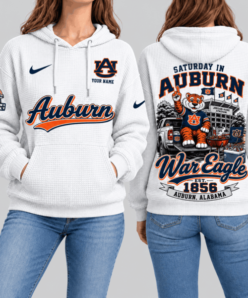 Auburn Tigers NCAA Saturday Gameday Waffle Hoodie