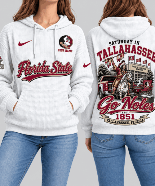 Florida State Seminoles NCAA Saturday Gameday Waffle Hoodie