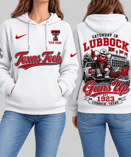 Texas Tech Red Raiders NCAA Saturday Gameday Waffle Hoodie