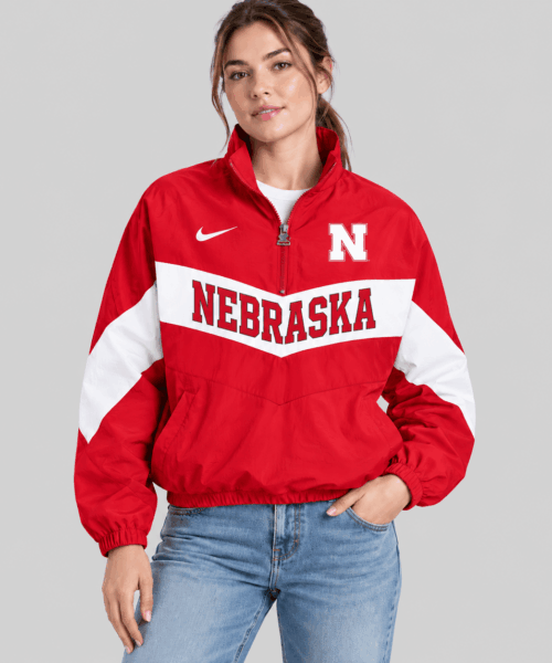 Nebraska Cornhuskers NCAA Chevron Wordmark Zip Jacket