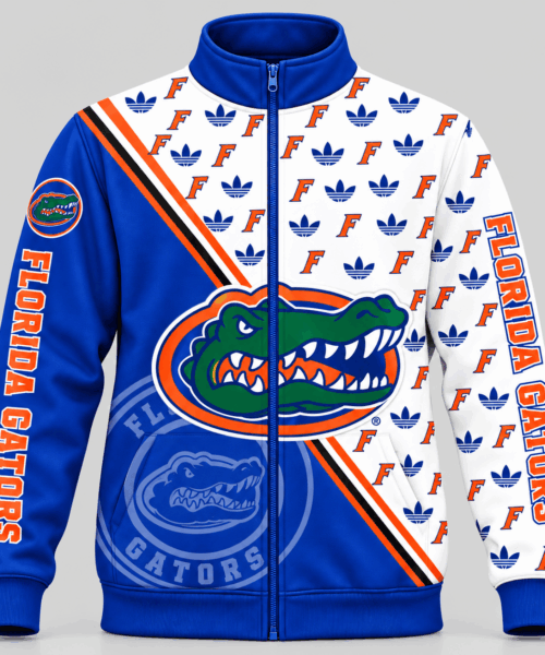 Florida Gators NCAA Diagonal Split Logo Pattern Jacket