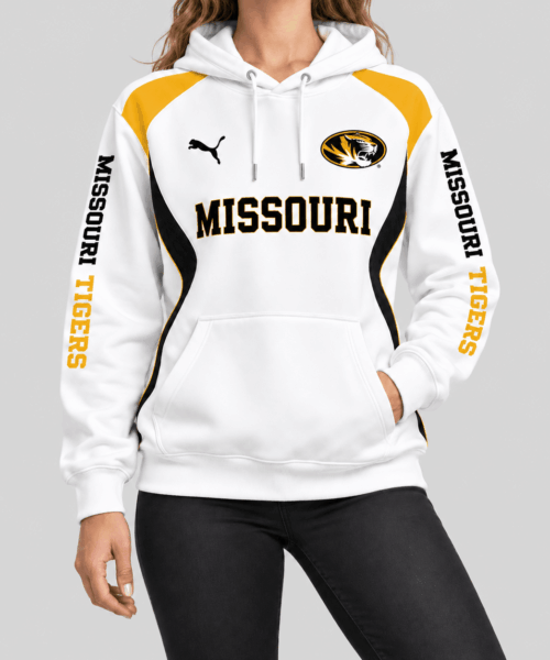 Missouri Tigers NCAA Contrast Panel Wordmark Hoodie