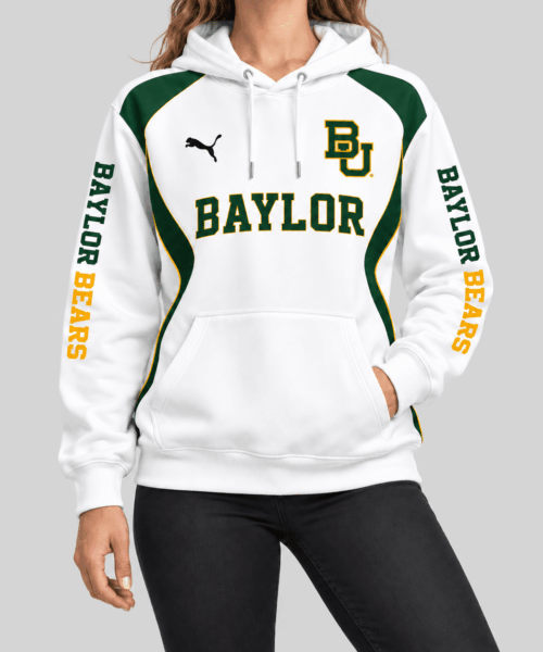 Baylor Bears NCAA Contrast Panel Wordmark Hoodie