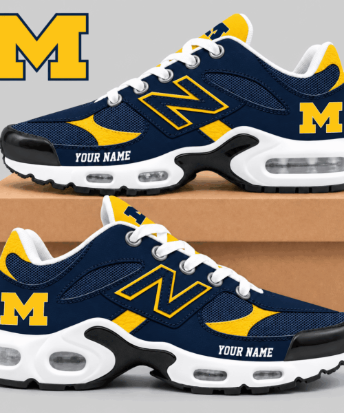Michigan Wolverines NCAA Air Cushion Running Sneakers
